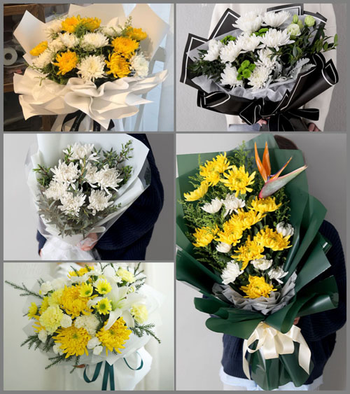江苏扬州广陵区头桥镇白事花束代送